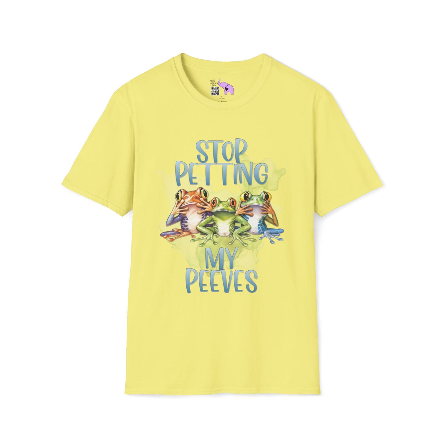 Stop Petting My Peeves (Frogs) Adult T-shirt