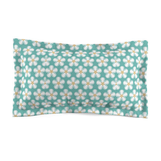 Tealberry Blooms Microfiber Pillow Sham