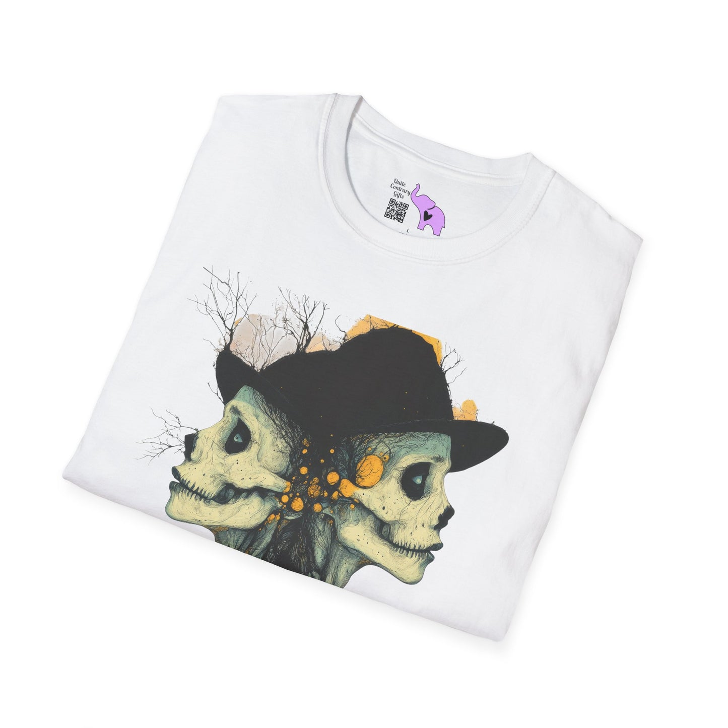 Creepy Skull Witches Adult T-shirt