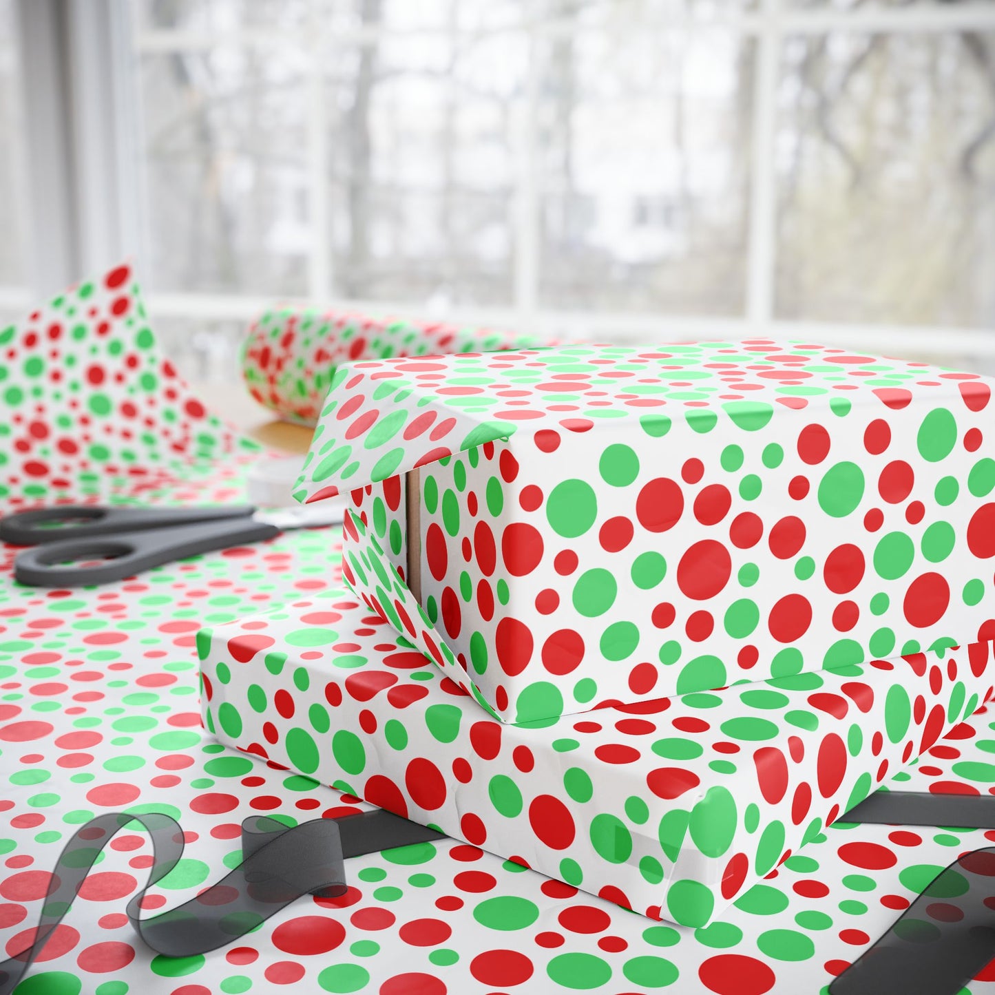Merry Spots Wrapping Paper