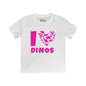 I Love Dinos (Dino Heart) Youth Softstyle Tee