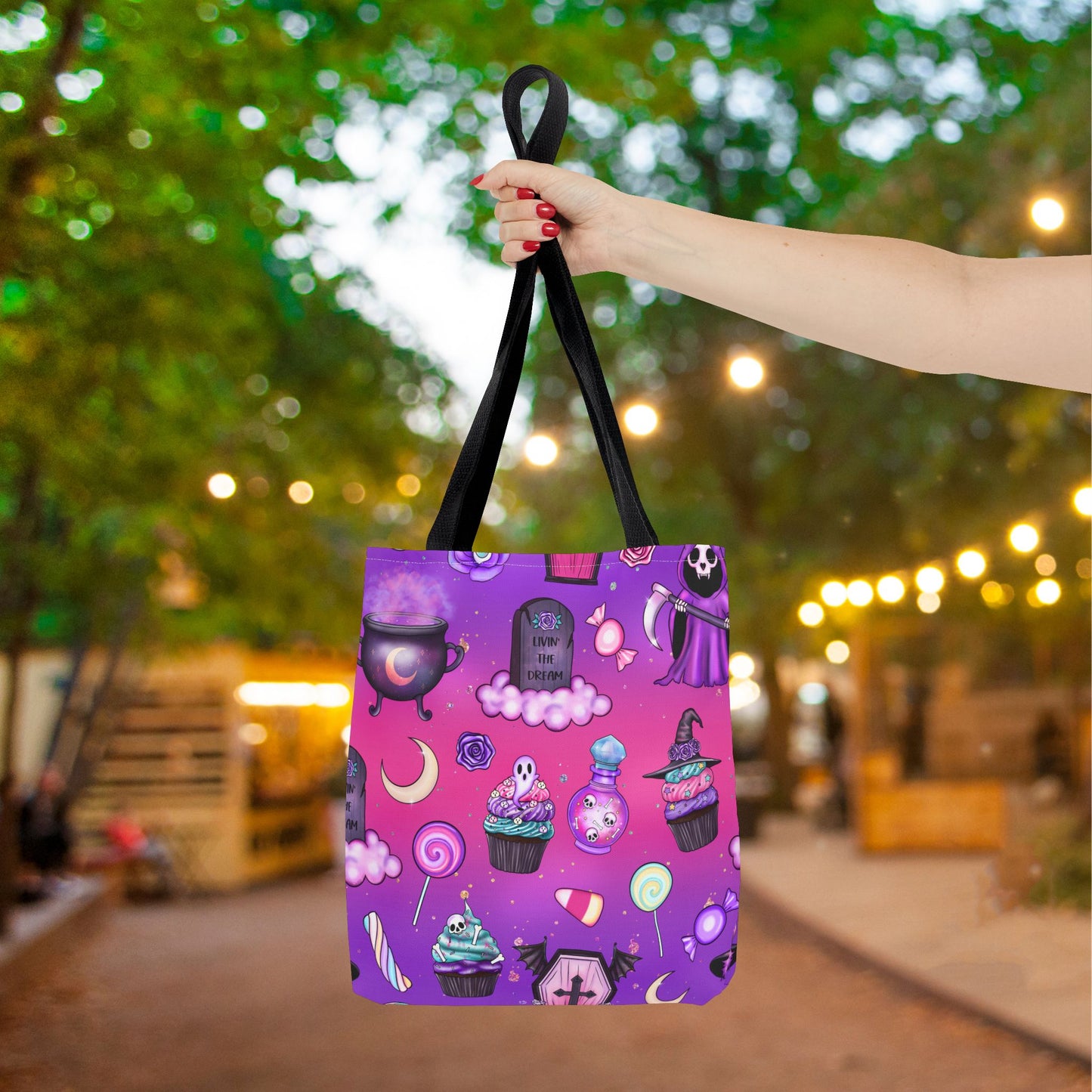Haunted Sugar Rush Canvas Tote Bag