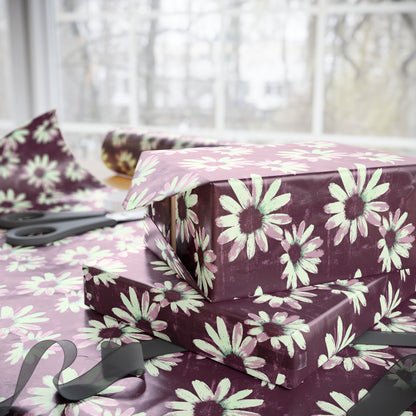 Purple Tide Petals Wrapping Paper