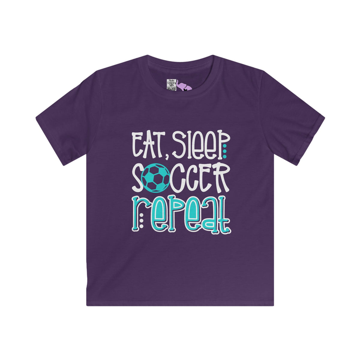 Eat, Sleep, Soccer Repeat Youth Softstyle Tee