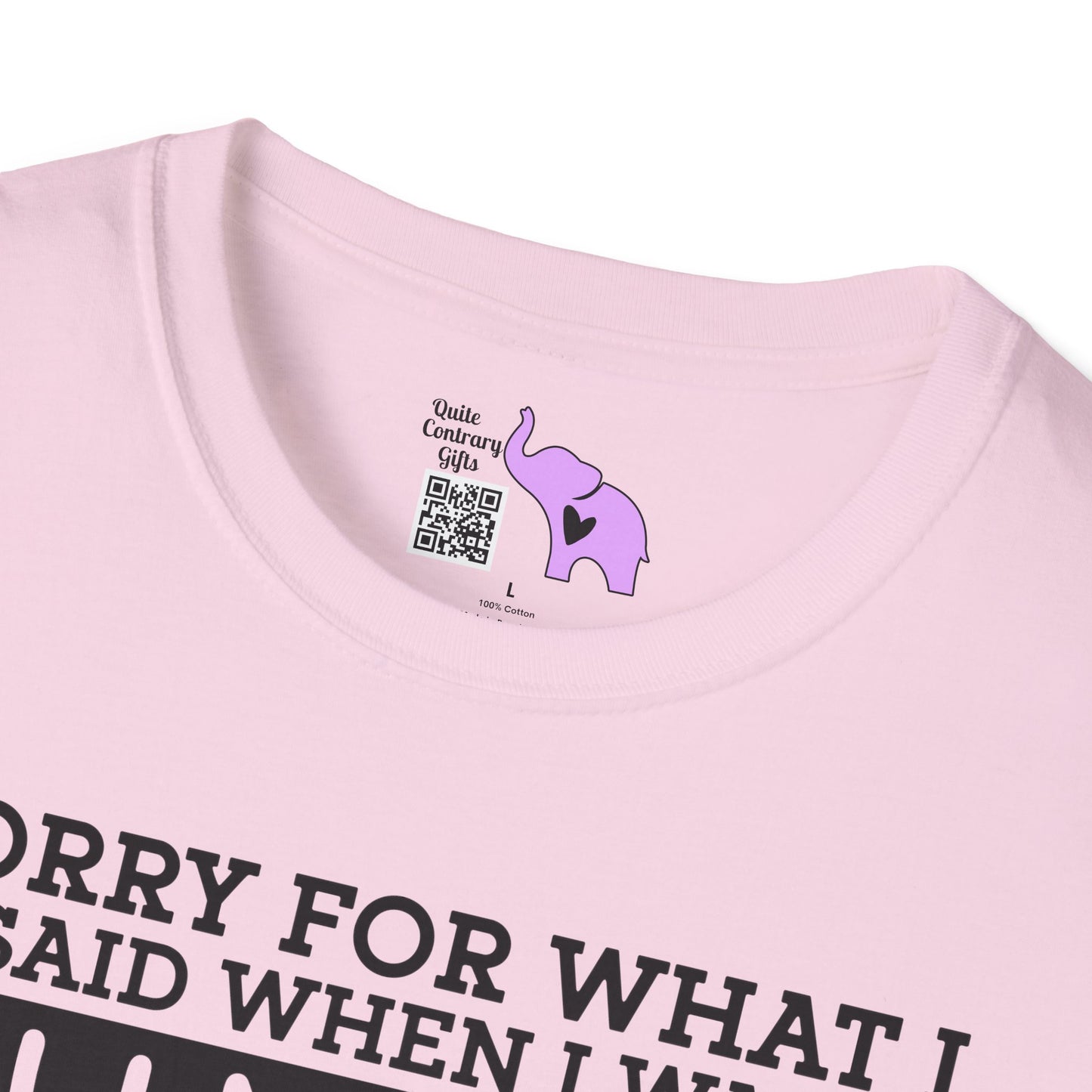 Sorry For What I Said When I Was Hungry Adult T-shirt