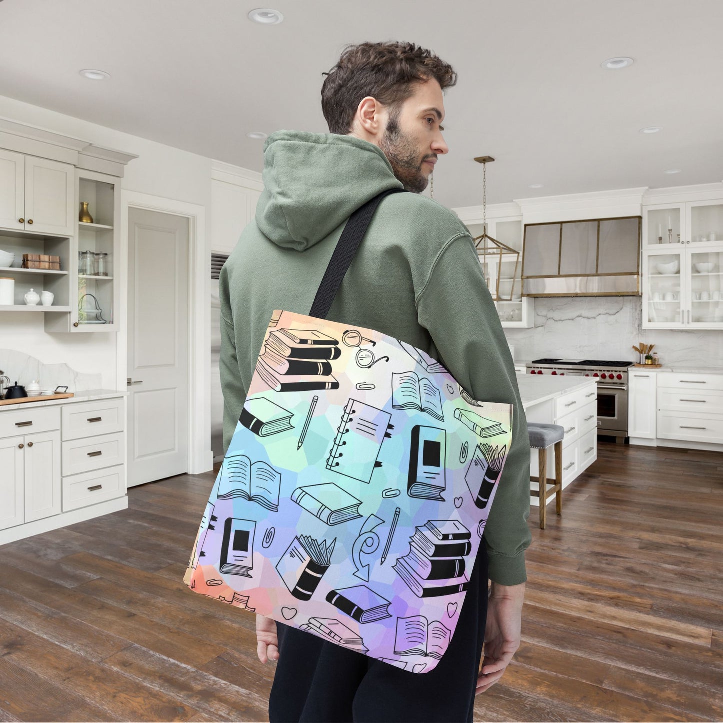 Colorful Chapters Canvas Tote Bag
