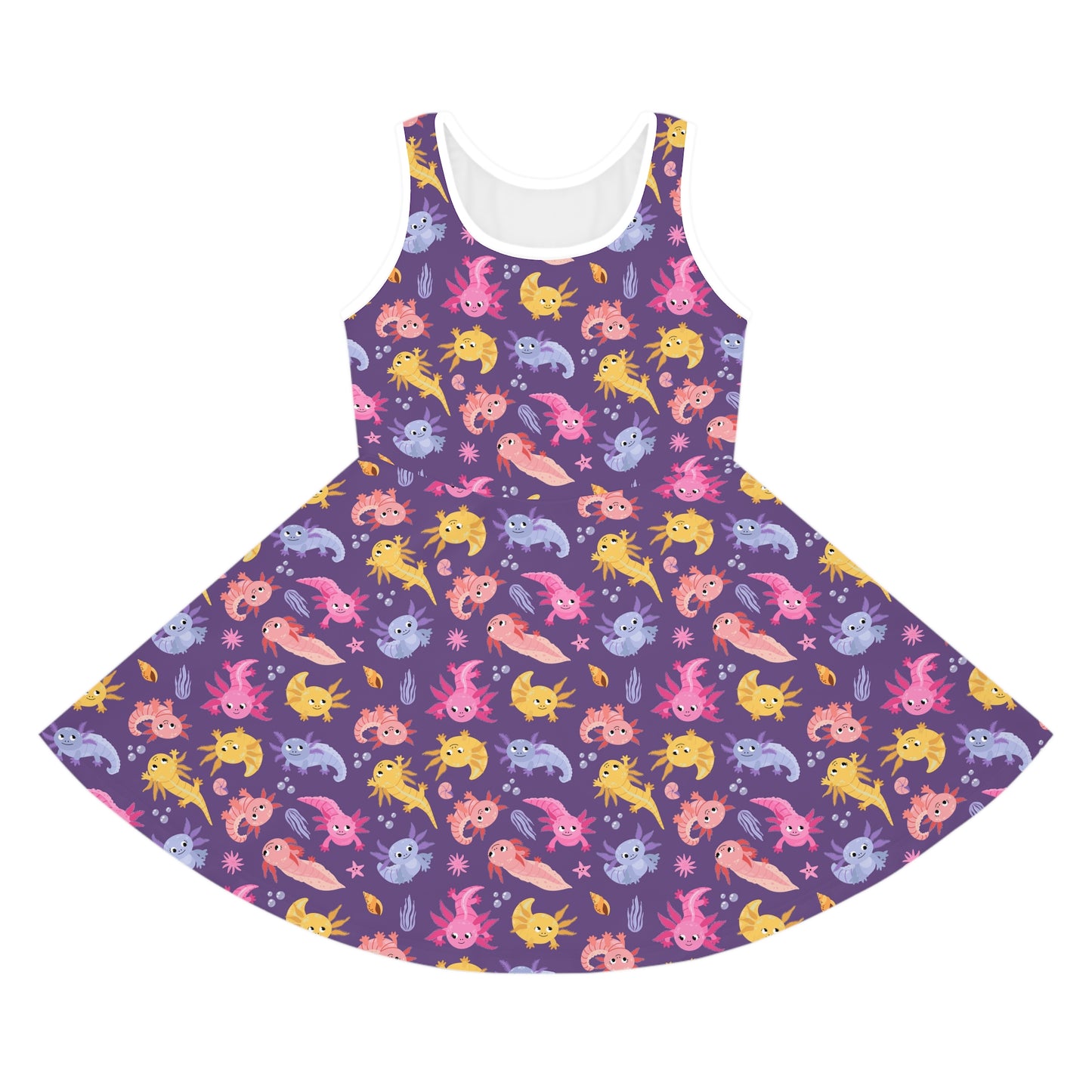Axolotl Adventures Girls' Sleeveless Sundress