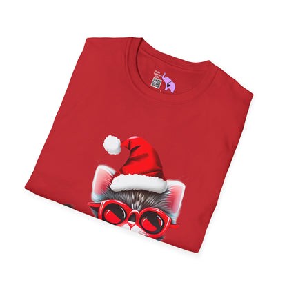 Santa Kitten Adult T-shirt