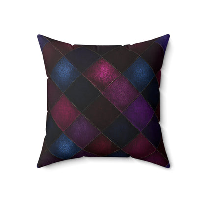 Velvet Patchwork Print Throw Pillow