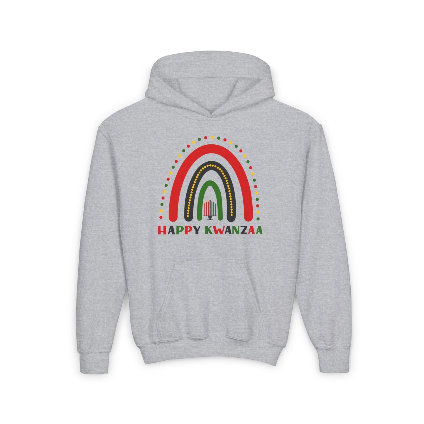 Happy Kwanzaa Arch Youth Heavy Blend Hoodie