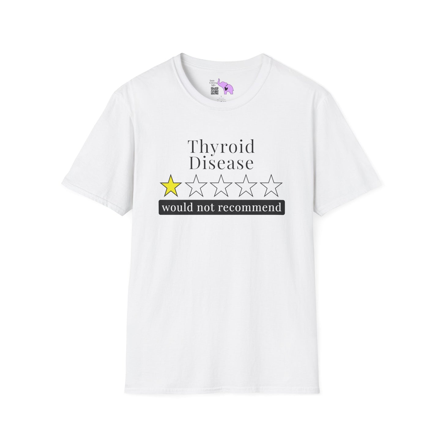 Thyroid Disease 1 Star Would Not Recommend Adult T-shirt