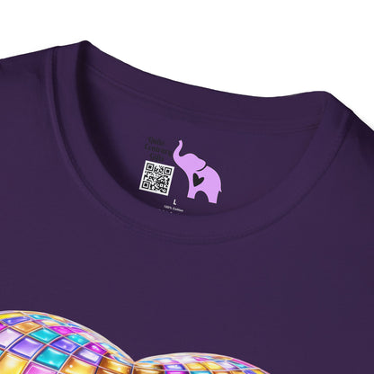 Heart in Blocks Adult T-shirt