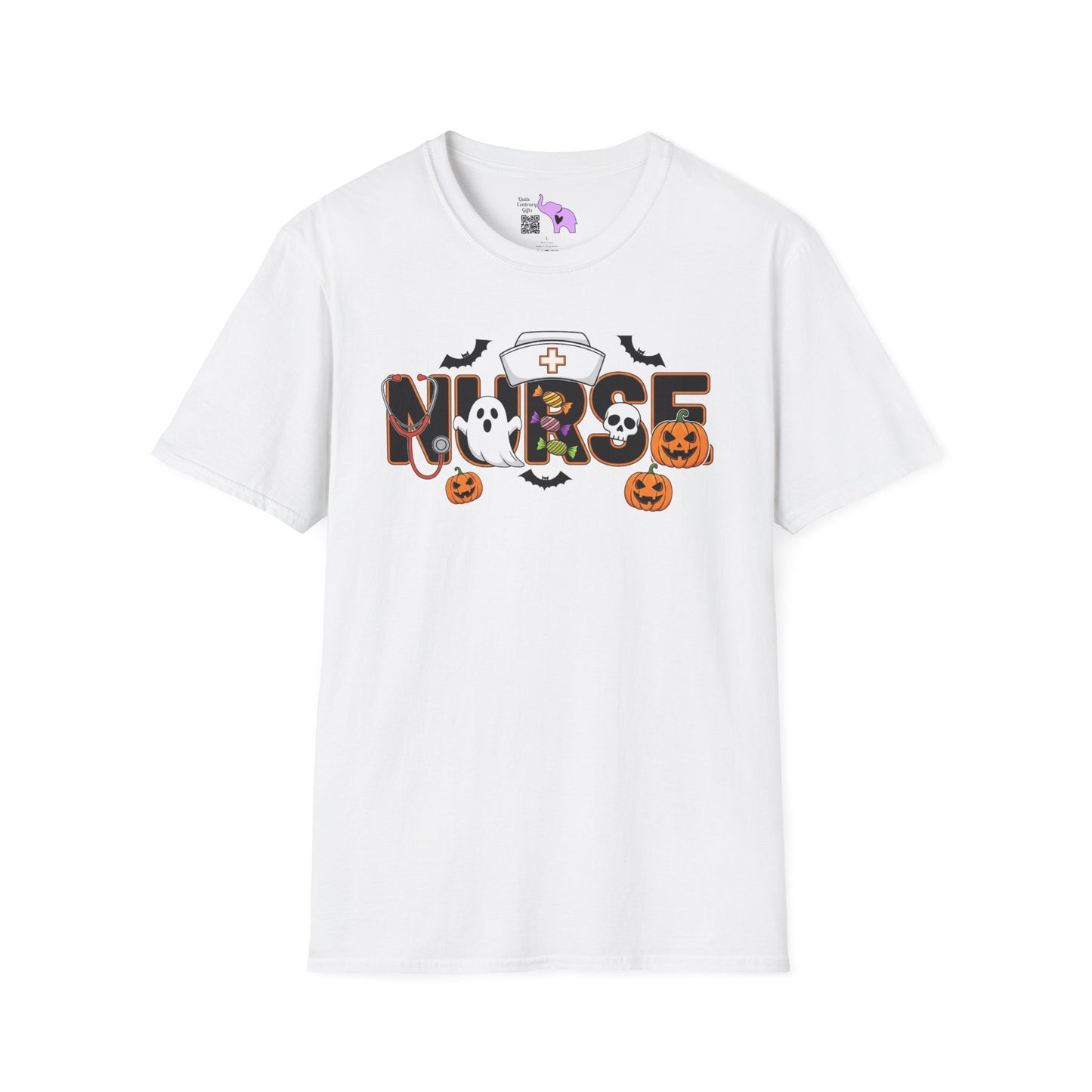 Fun Halloween Nurse Adult T-shirt