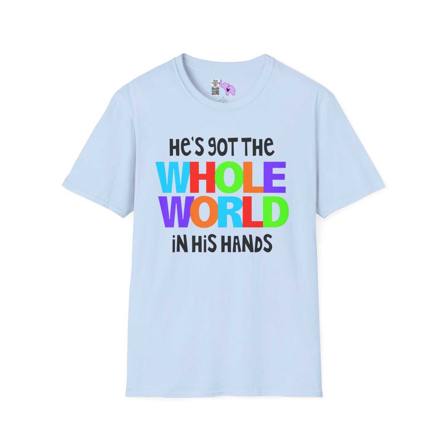 He's Got The Whole World In His Hands Adult T-shirt