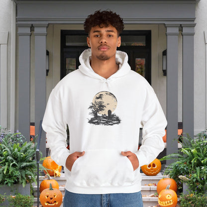 Halloween Spooky Grave Heavy Blend™ Hooded Sweatshirt