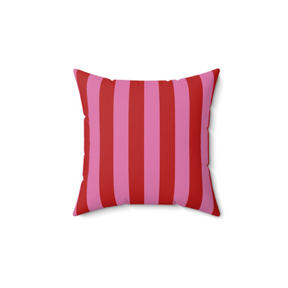 Be Mine Stripes Throw Pillow
