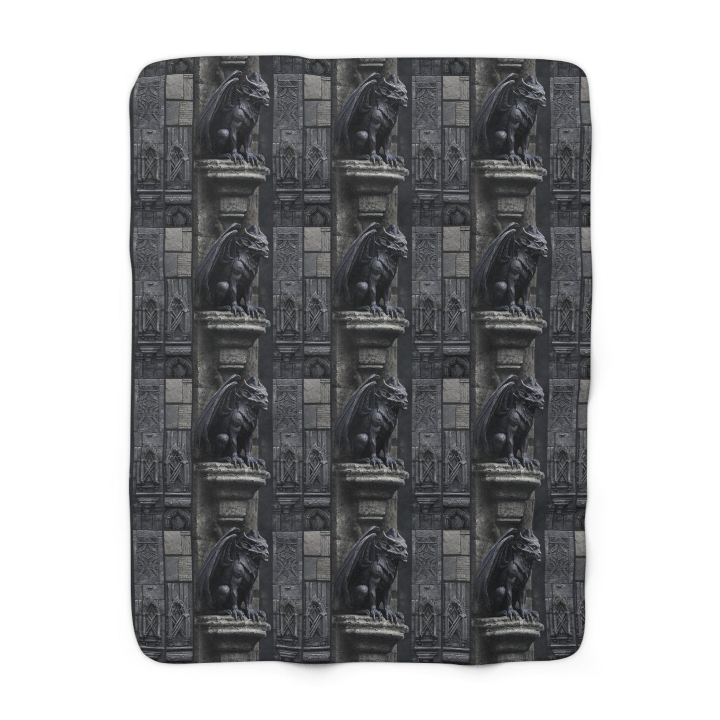 Gargoyle Vigil Fleece Blanket
