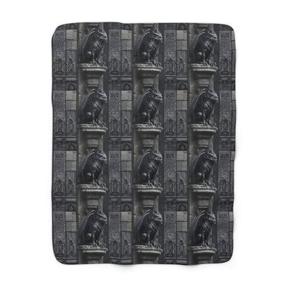 Gargoyle Vigil Fleece Blanket