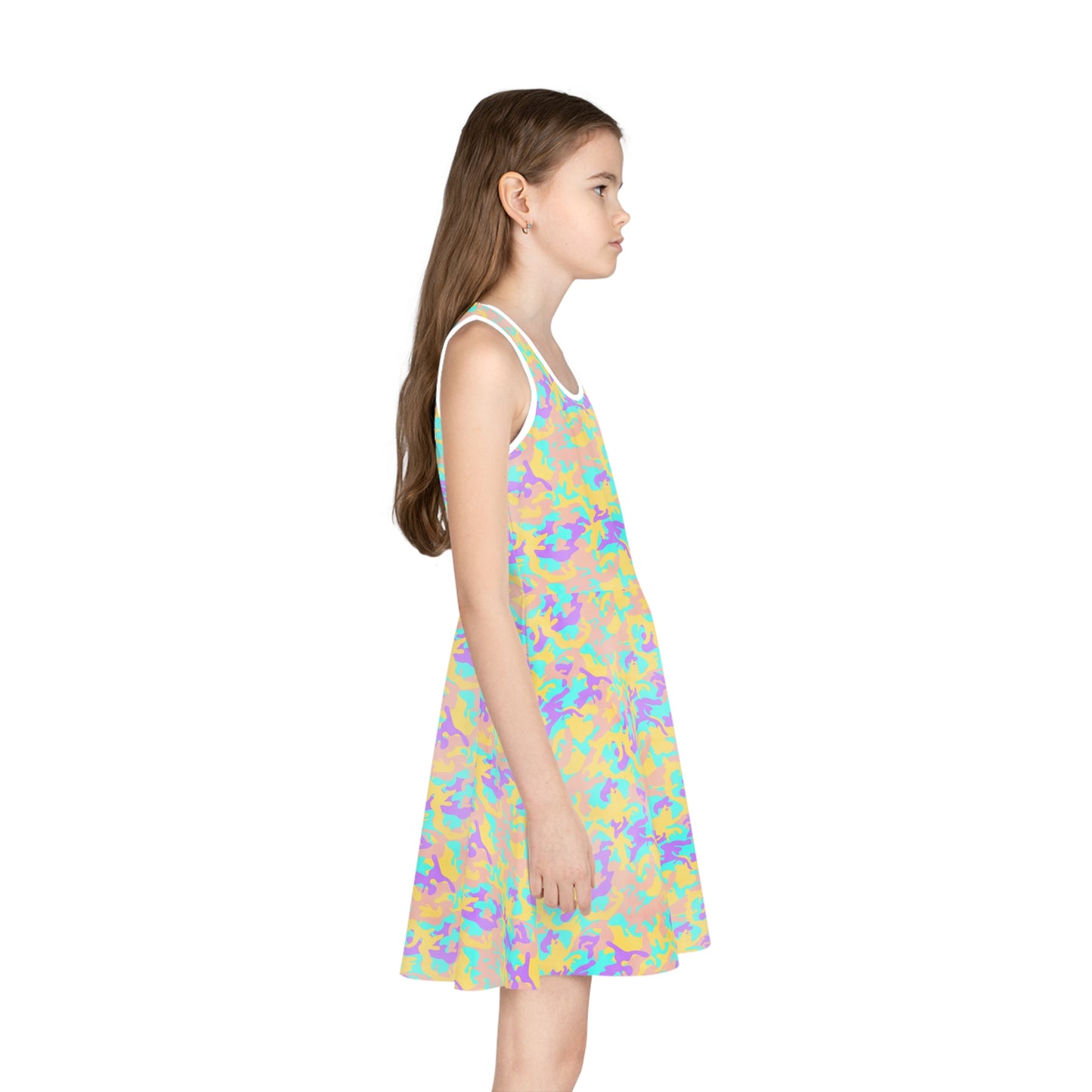 Dreamsicle Camo Girls' Sleeveless Sundress