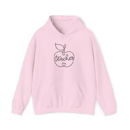 Teacher w/Apple Heavy Blend™ Hooded Sweatshirt