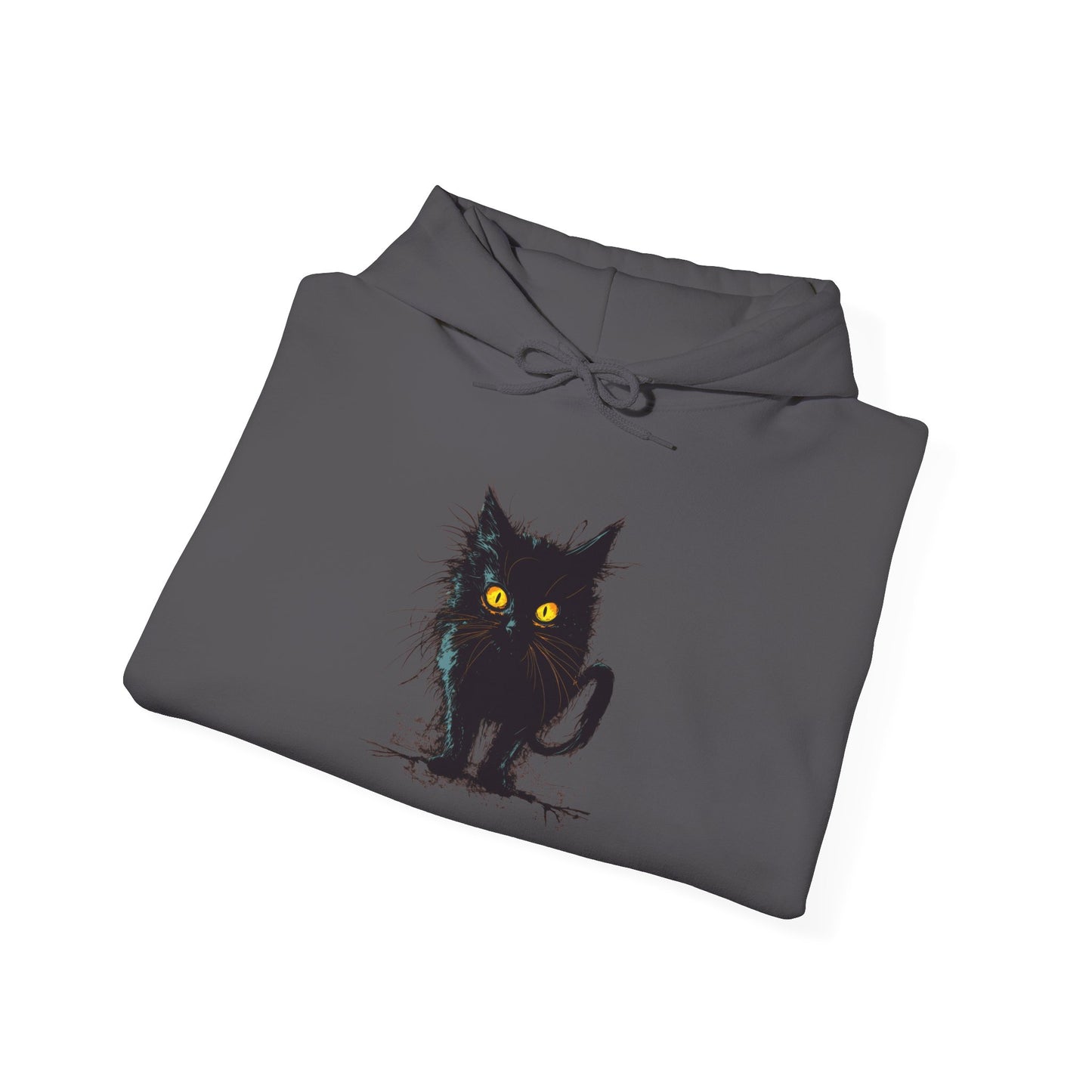 Black Kitten Heavy Blend™ Hooded Sweatshirt