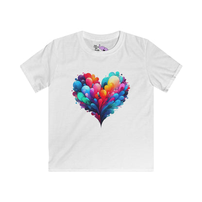 All the Feels Heart Youth Softstyle Tee