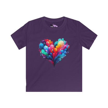 All the Feels Heart Youth Softstyle Tee