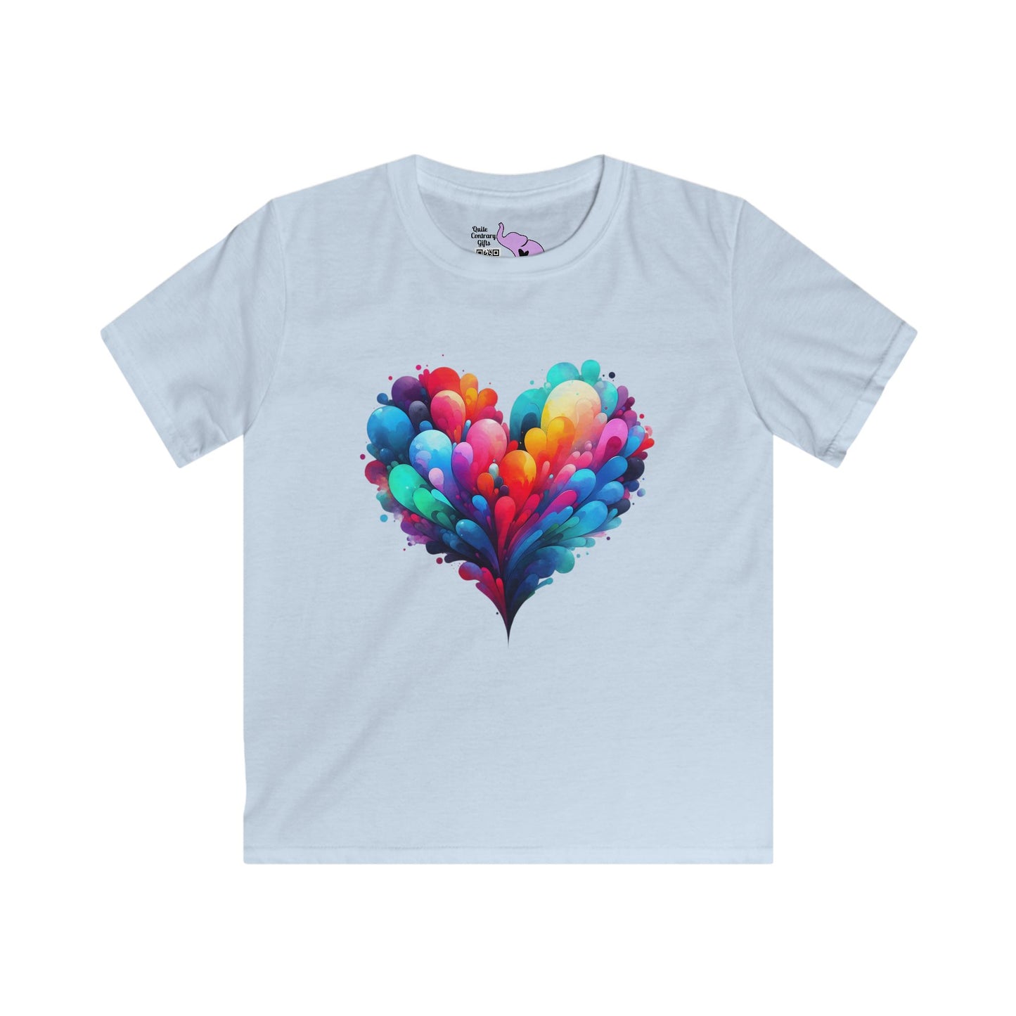 All the Feels Heart Youth Softstyle Tee