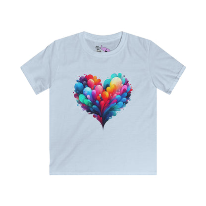 All the Feels Heart Youth Softstyle Tee