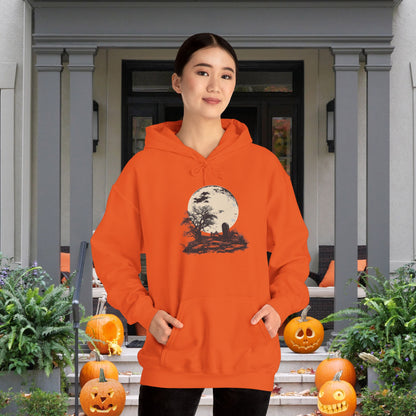 Halloween Spooky Grave Heavy Blend™ Hooded Sweatshirt