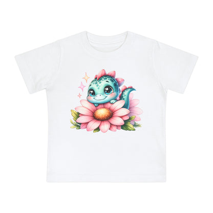 Dinosaur Flower Baby T-Shirt