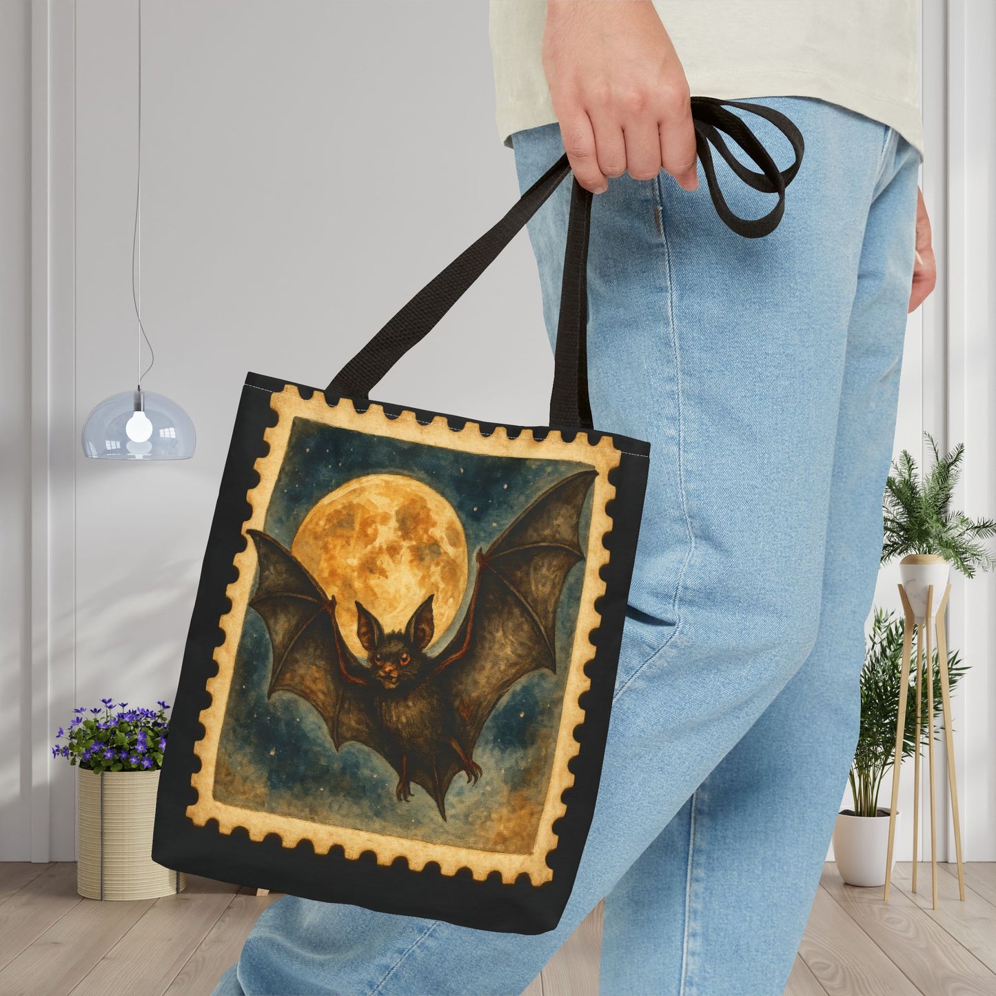 Moonlight Mischief Canvas Tote Bag