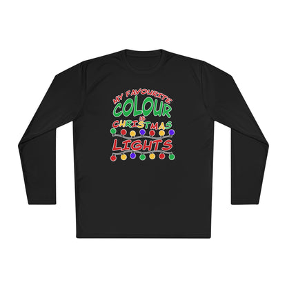 My Favourite Colour Is Christmas Lights Adult Long Sleeve Tee