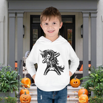 Dabbing Unicorn Skeleton Toddler Hoodie