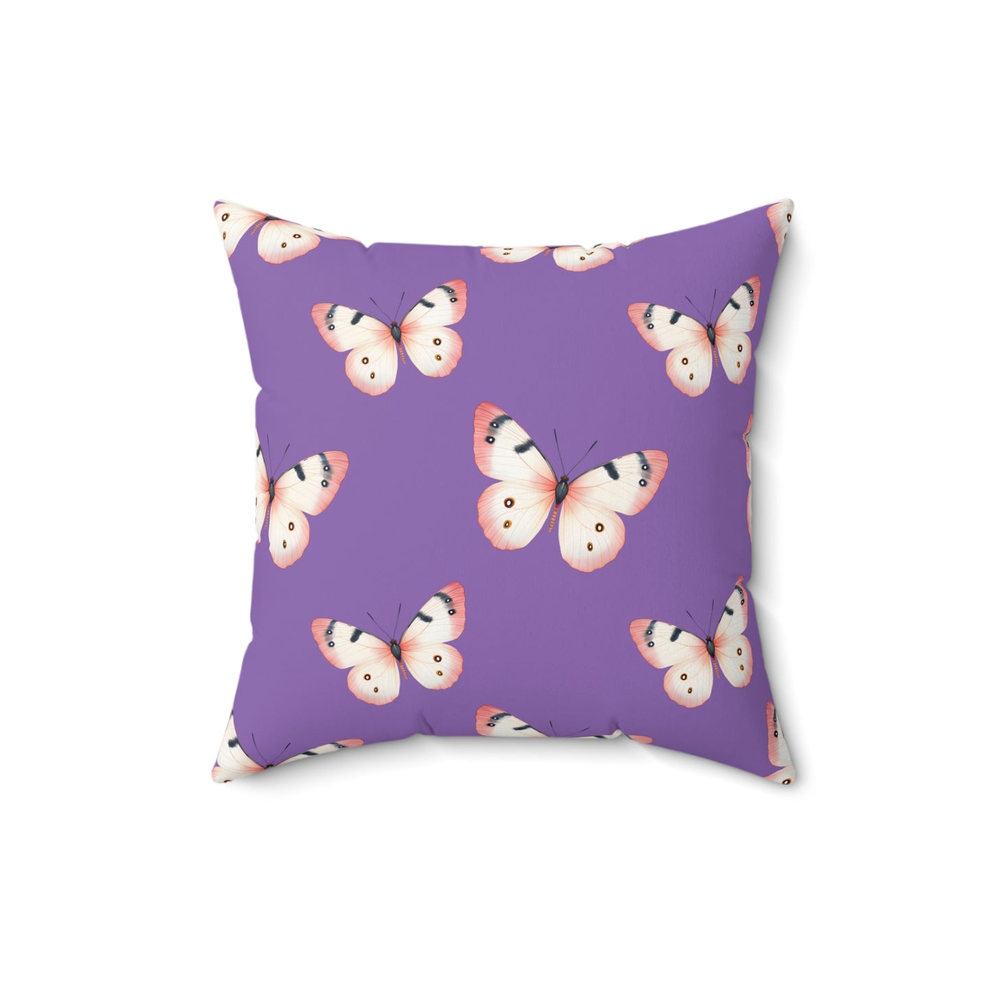 Lavender Flutter Throw Pillow