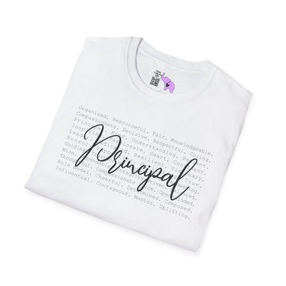 Principal (Descriptive Words) Adult T-shirt