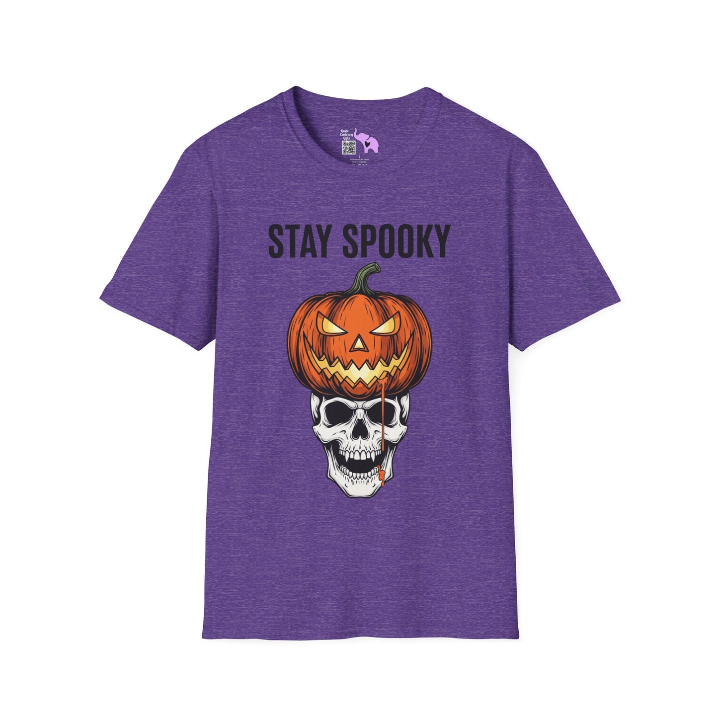 Stay Spooky (Pumpkin/Skull) Adult T-shirt