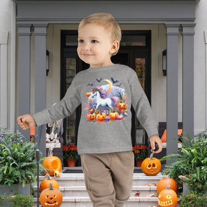 Halloween Unicorn Toddler Long Sleeve Tee