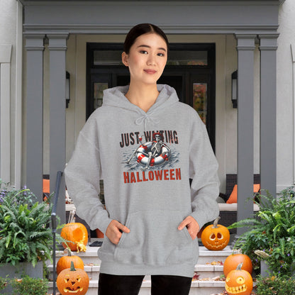 Just Waiting For Halloween Heavy Blend™ Hooded Sweatshirt