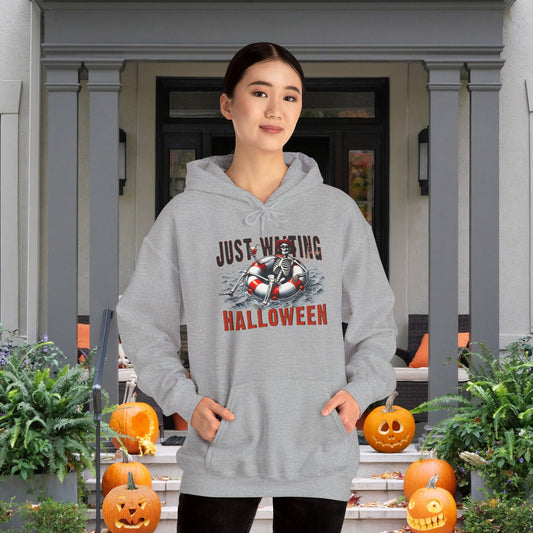 Just Waiting For Halloween Heavy Blend™ Hooded Sweatshirt