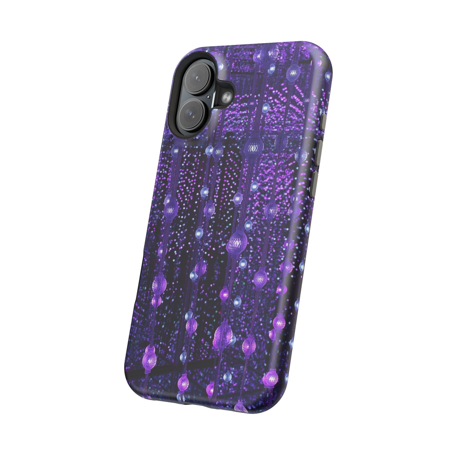 Purple Raindrops MagSafe® Compatible Tough Case for iPhone
