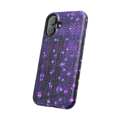 Purple Raindrops MagSafe® Compatible Tough Case for iPhone