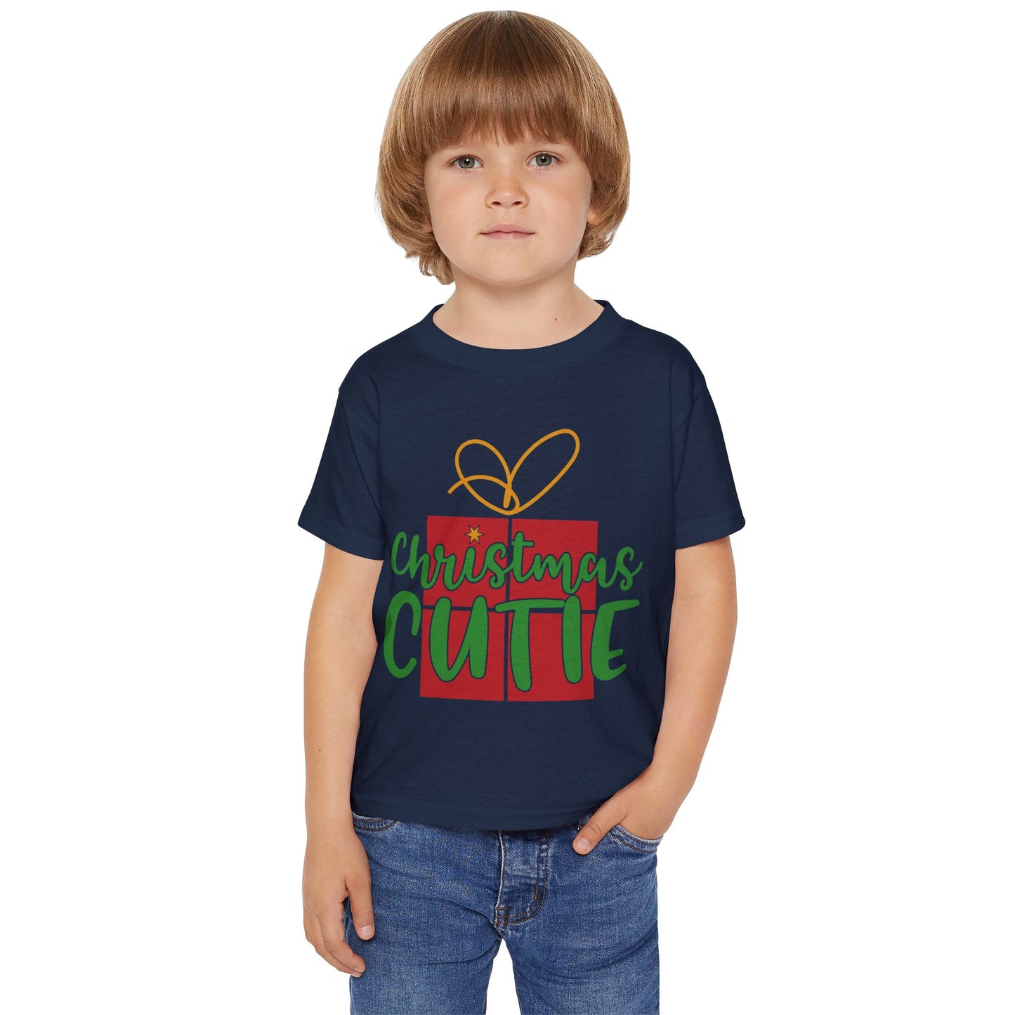 Christmas Cutie Heavy Cotton™ Toddler T-shirt