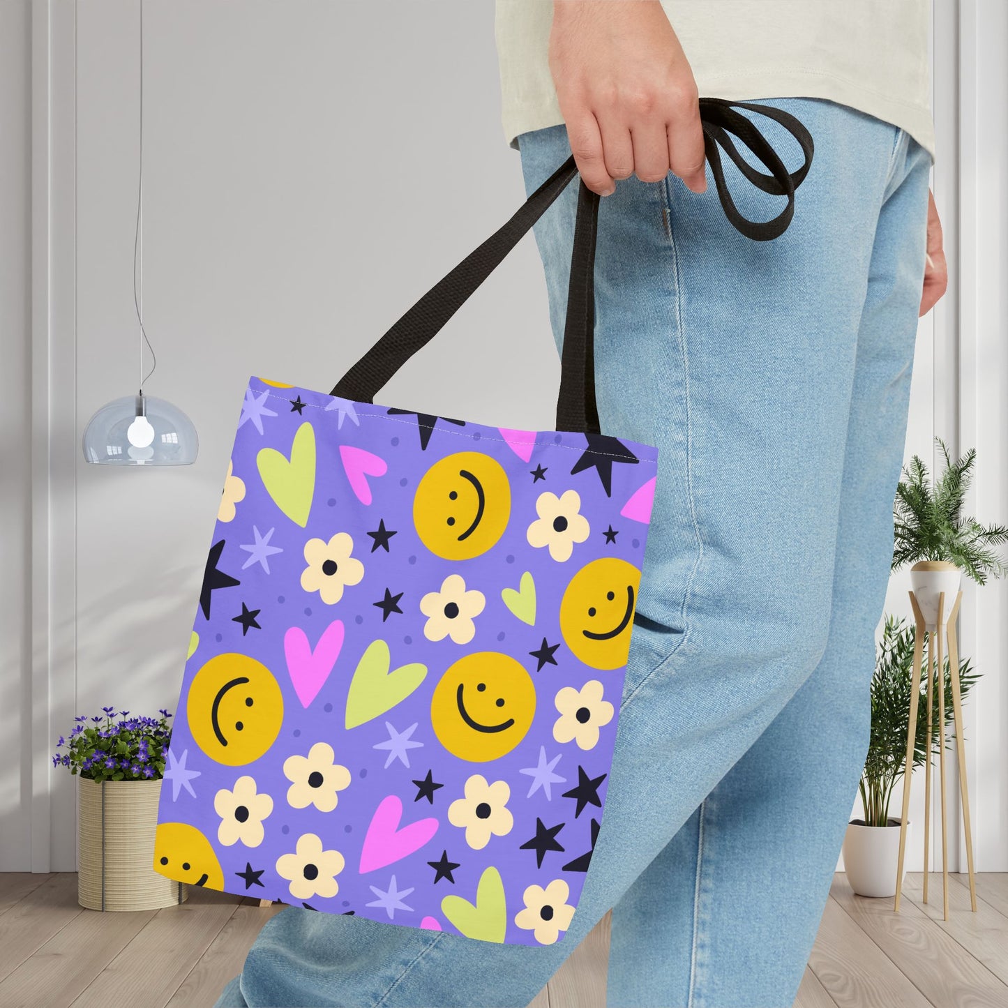 Happy Little Things Canvas Tote Bag
