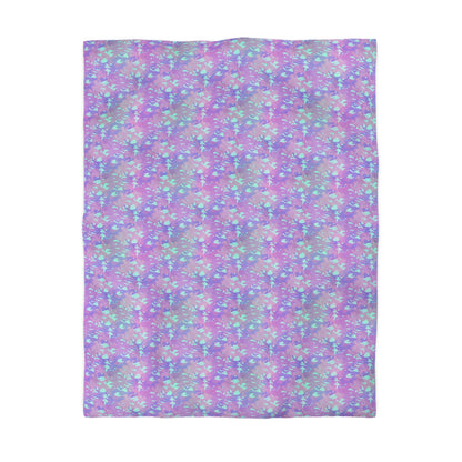 Lavender Mist Camo Microfiber Duvet Cover