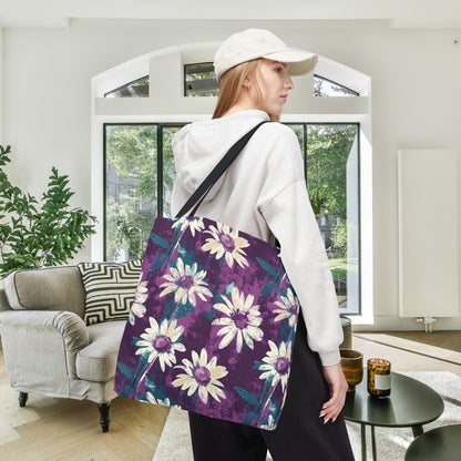 Twilight Daisy Meadow Canvas Tote Bag