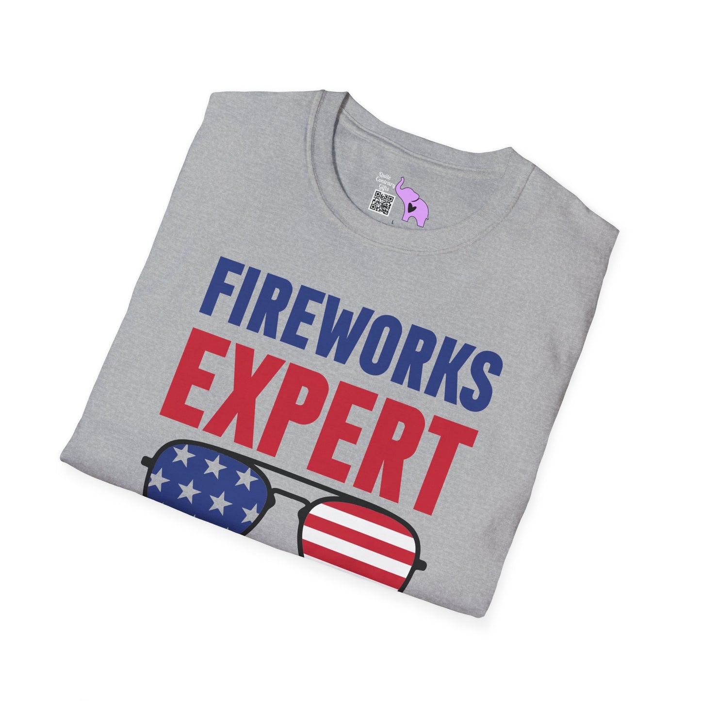 Fireworks Expert If I Run You Run Adult T-shirt