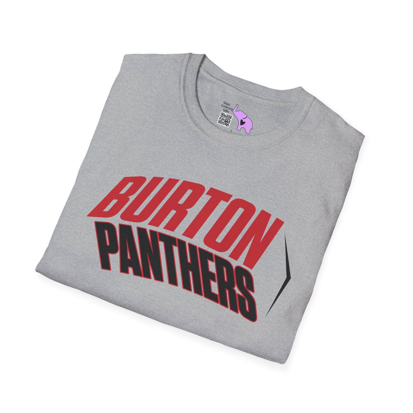 Burton Panthers (Angled) Adult T-shirt