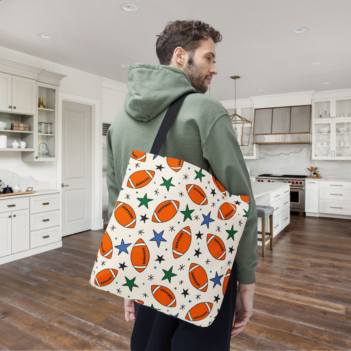 Touchdown Stars Canvas Tote Bag