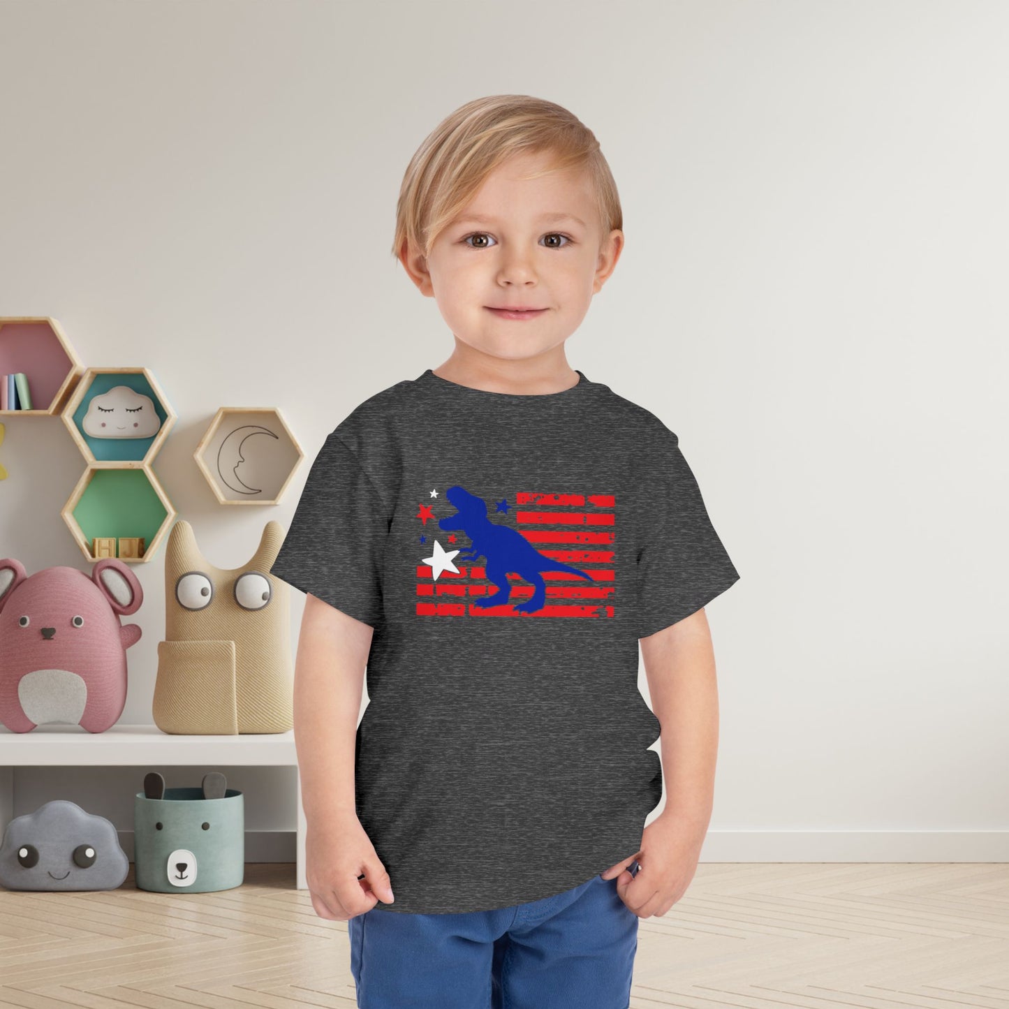 Patriotic T-Rex Toddler Tee